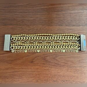 Victoria Emersen Cuff Bracelet Gold Color